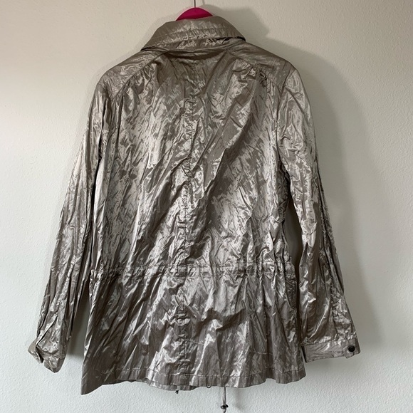 Vintage TravelSmith Metallic Silver Jacket Medium - Picture 5 of 7